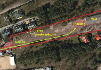 TEREN - Działka 10000m2 + HALA 850m2 - Józefów - Nadwiślańska